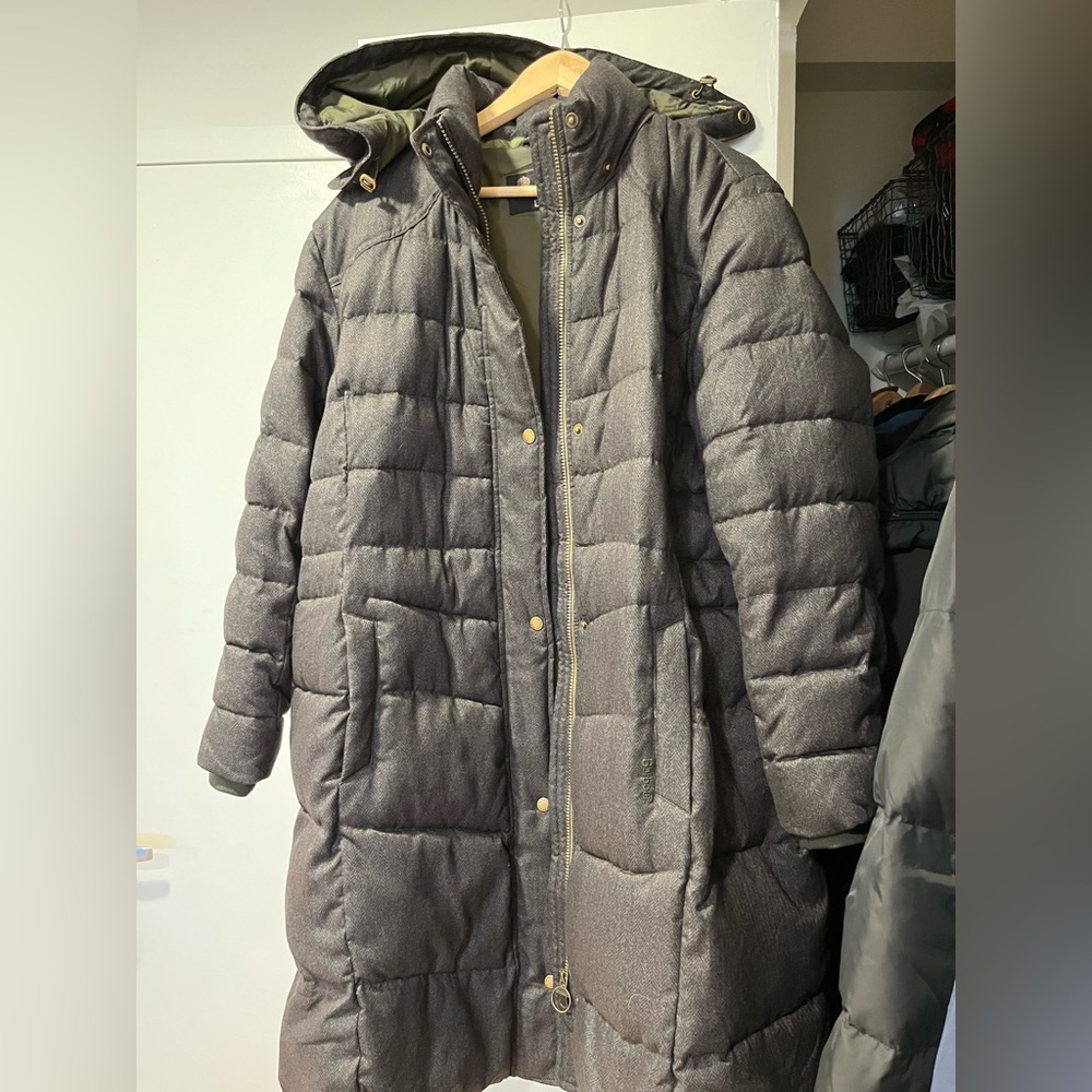 Olive Green Barbour Lonnen Quilted Jacket Size 1X